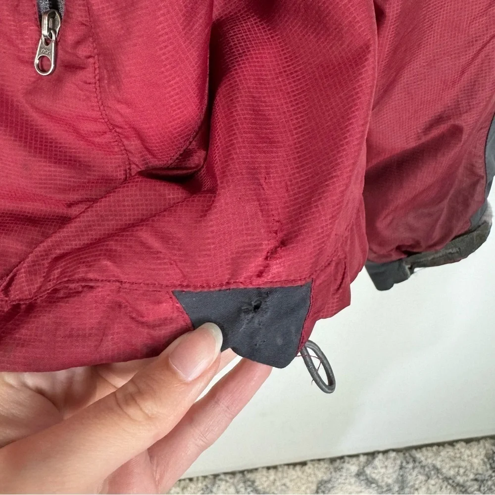 Outdoor Research Red & Grey Gray Full Zip Up Jacket Hiking Trail athletic